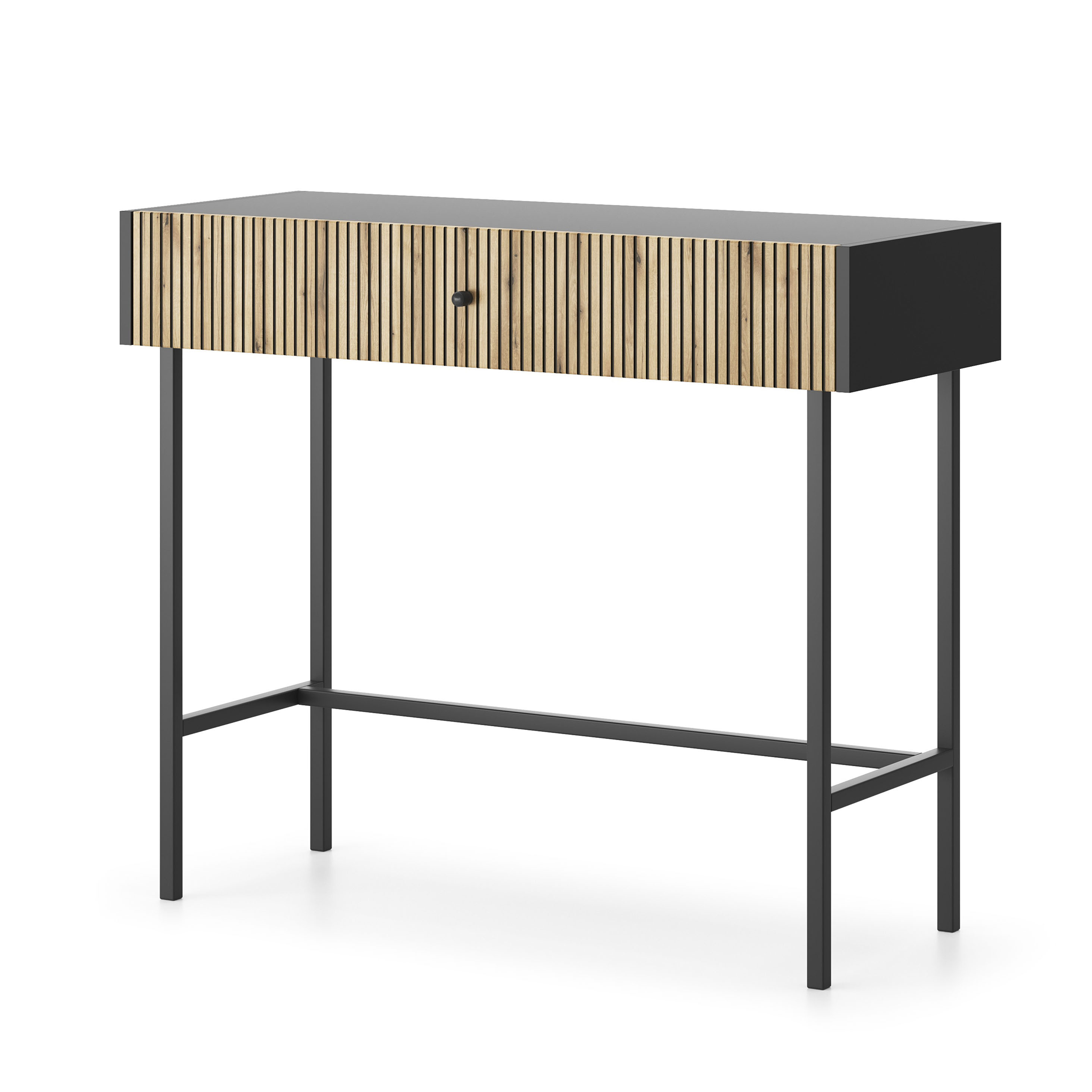 DIVA Czarna + Dąb Evoke Toaletka