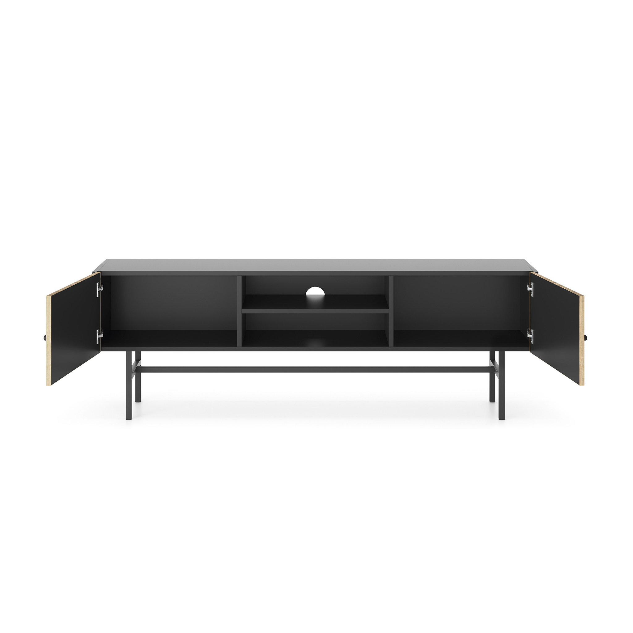 Diva Czarna + Dąb Evoke RTV