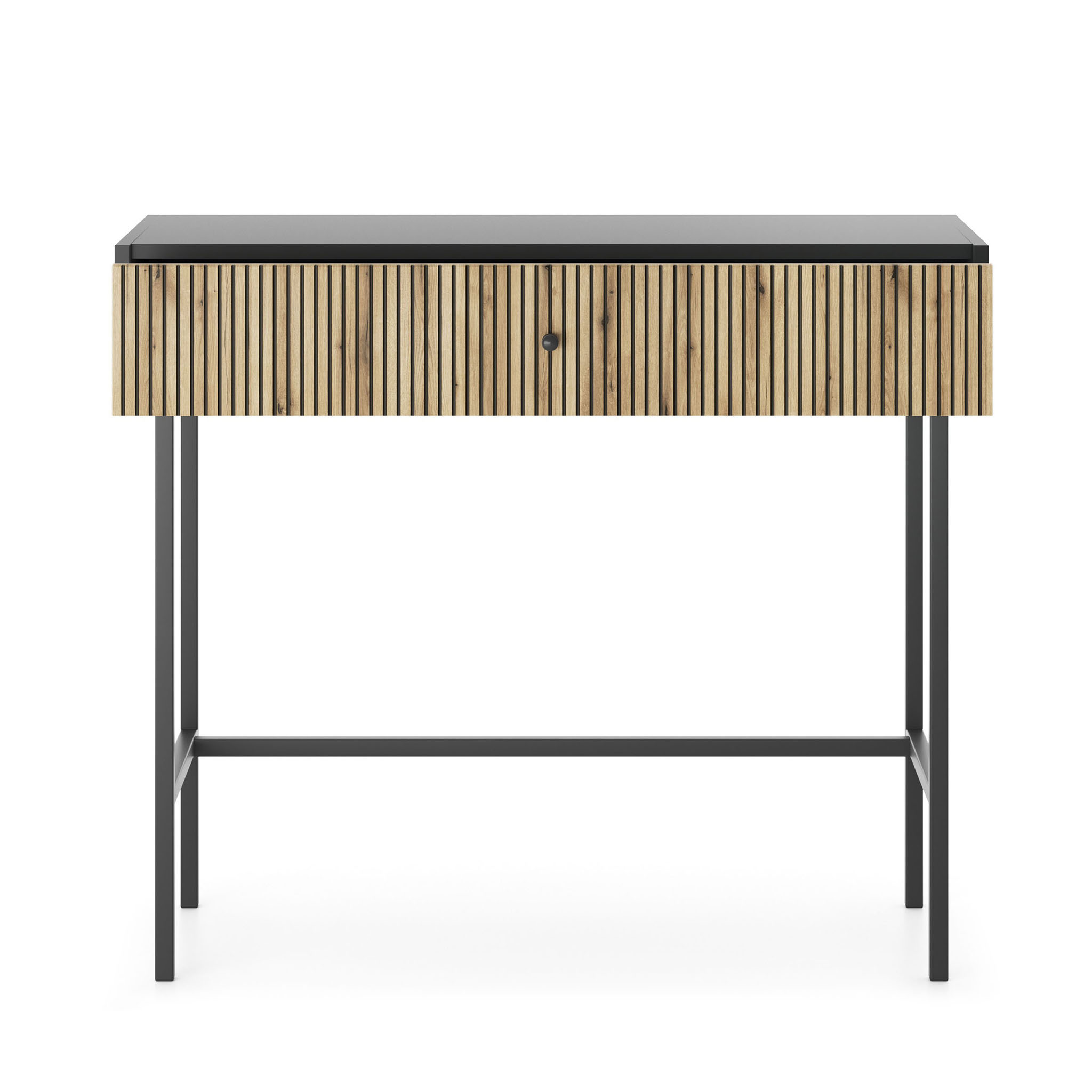 DIVA Czarna + Dąb Evoke Toaletka