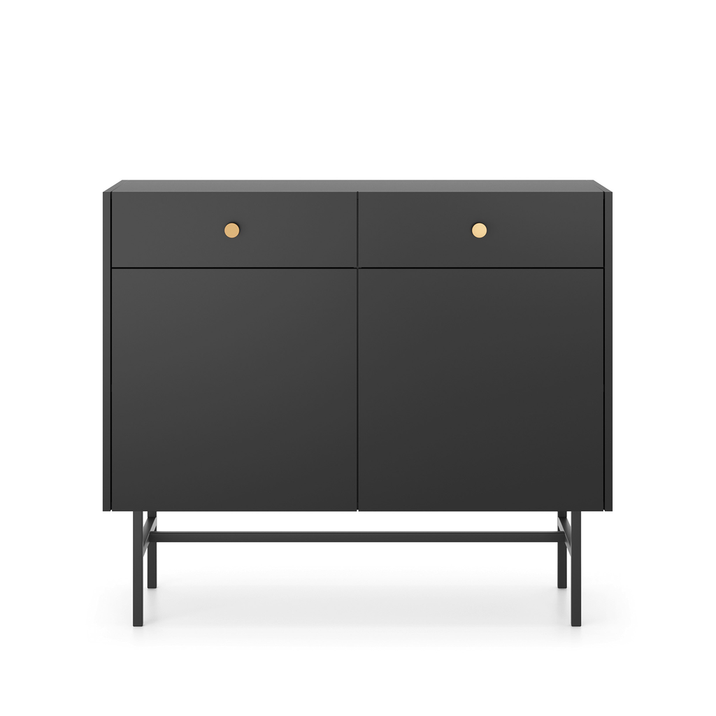 Diva Czarna Komoda 2d2s