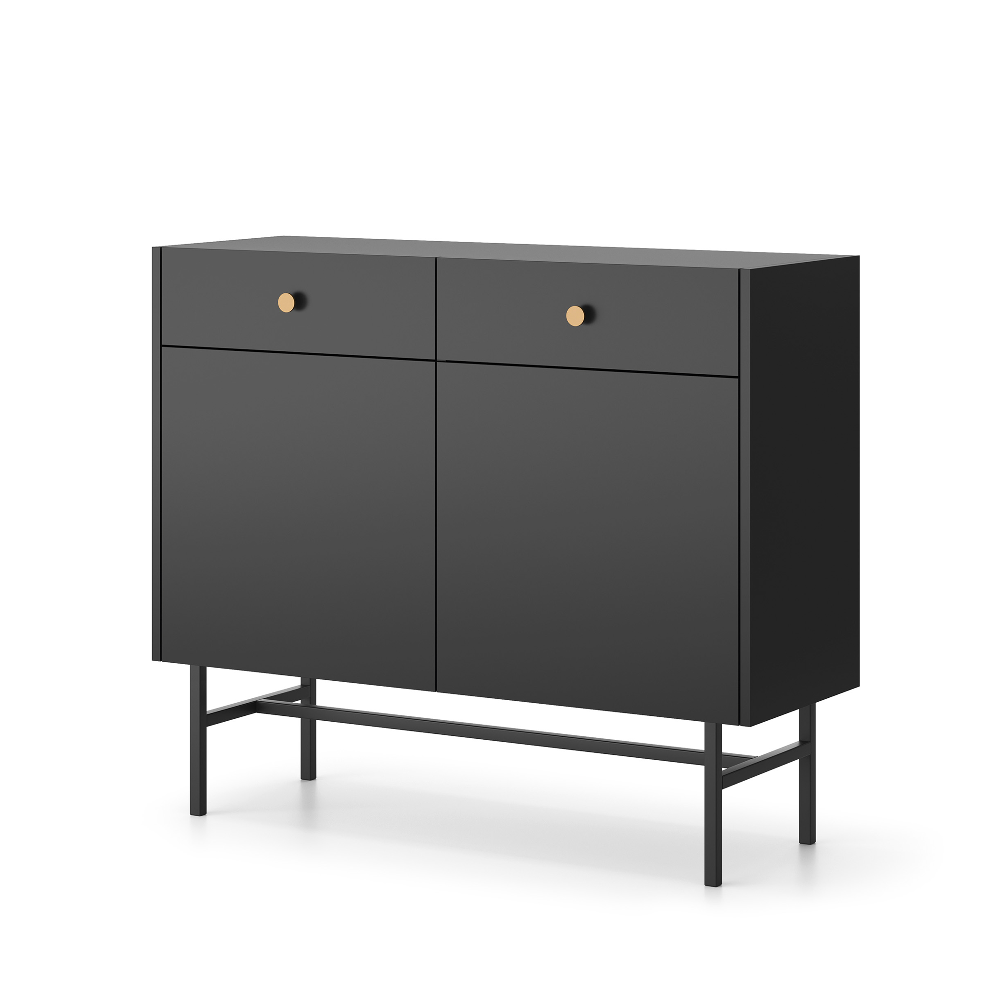 Diva Czarna Komoda 2d2s