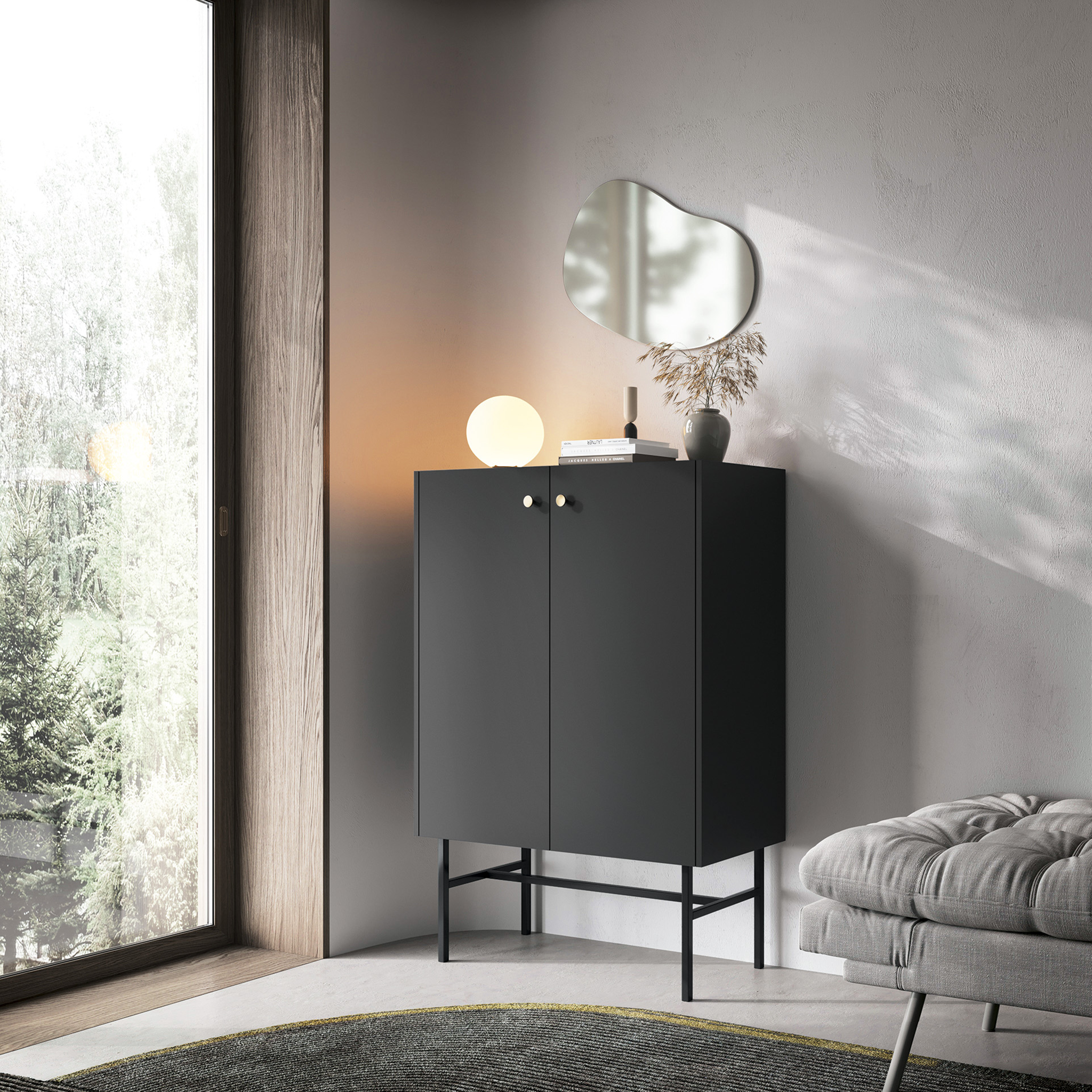 Diva Czarna Witryna 2d