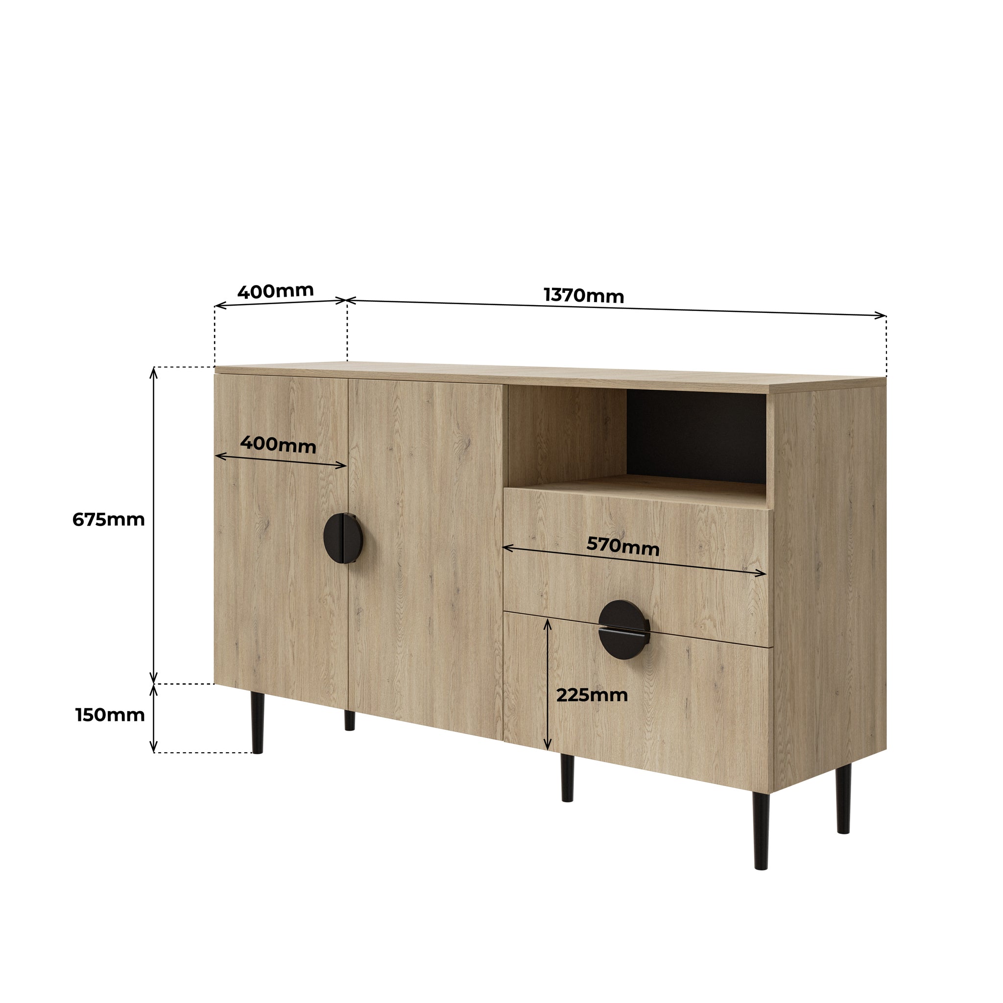 Osaka Komoda Dąb Cremona