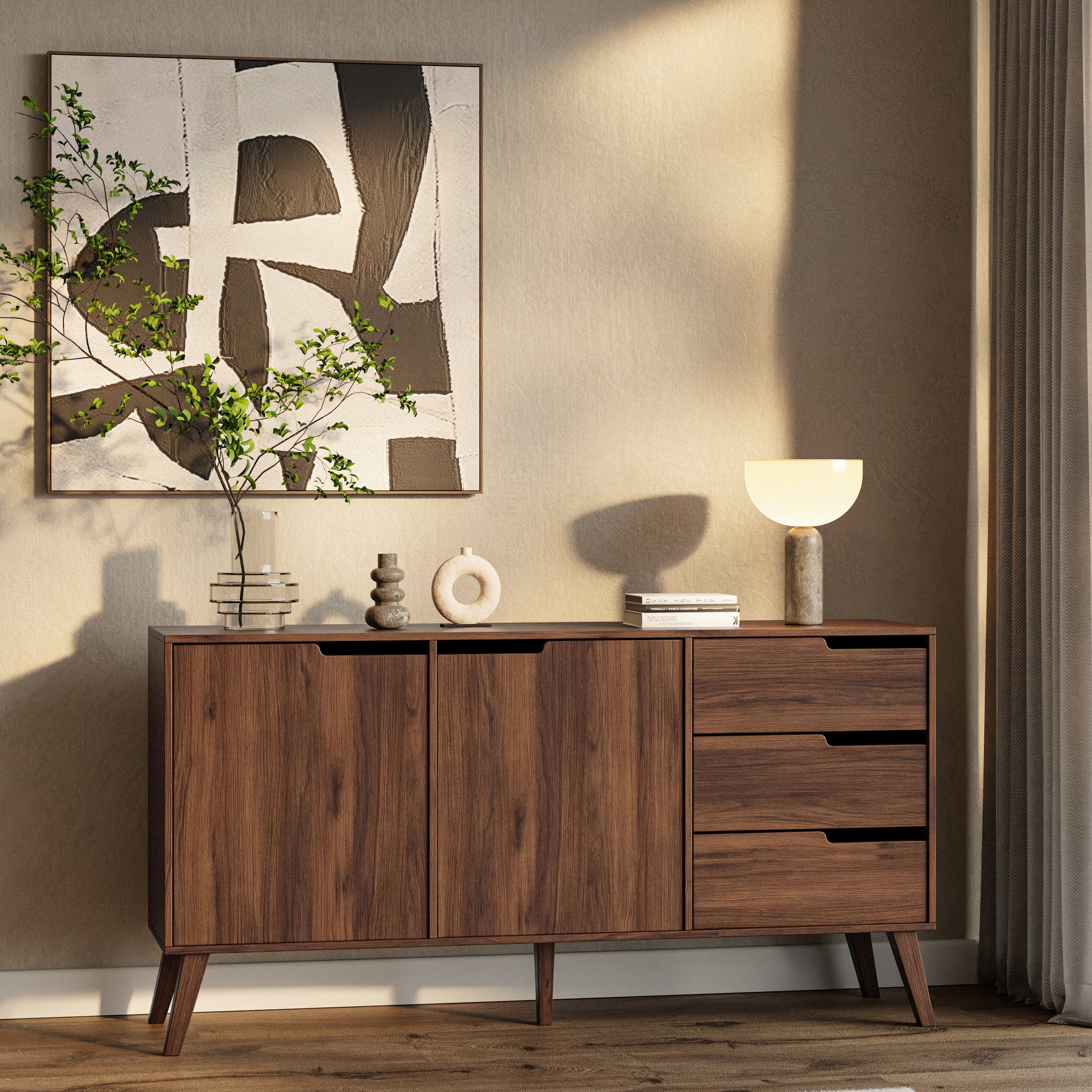 Nordello Orzech Warmia Komoda 2d3s