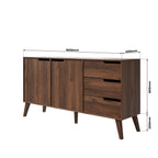 Nordello Orzech Warmia Komoda 2d3s