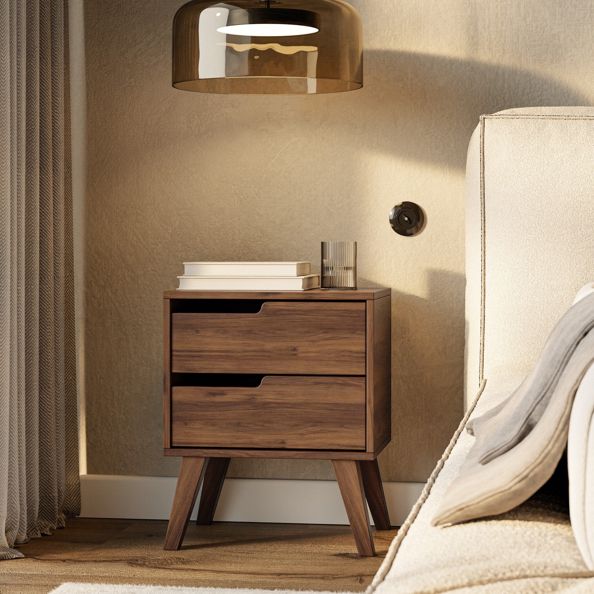 Nordello Orzech Warmia Szafka Nocna (Lewa)