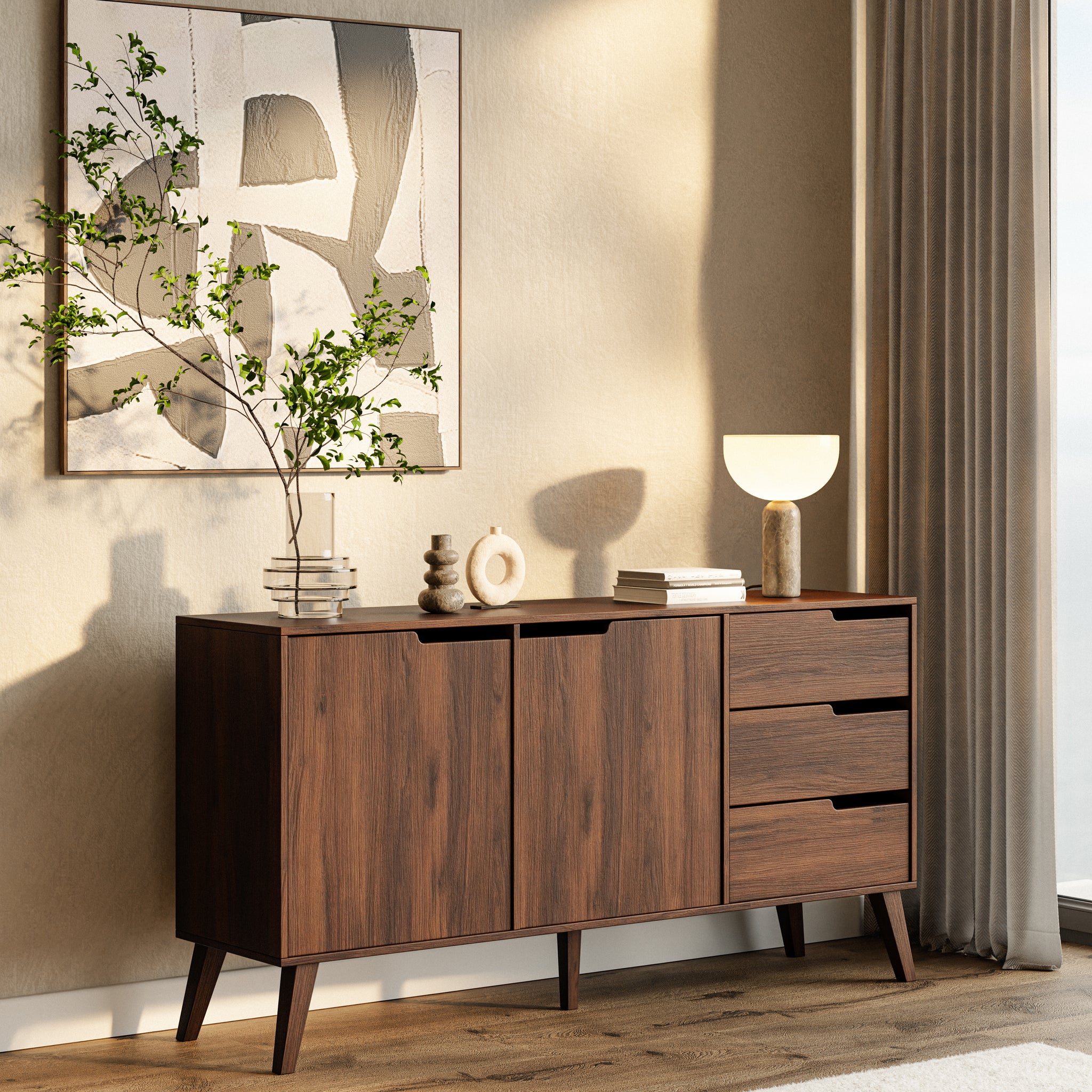 Nordello Orzech Warmia Komoda 2d3s