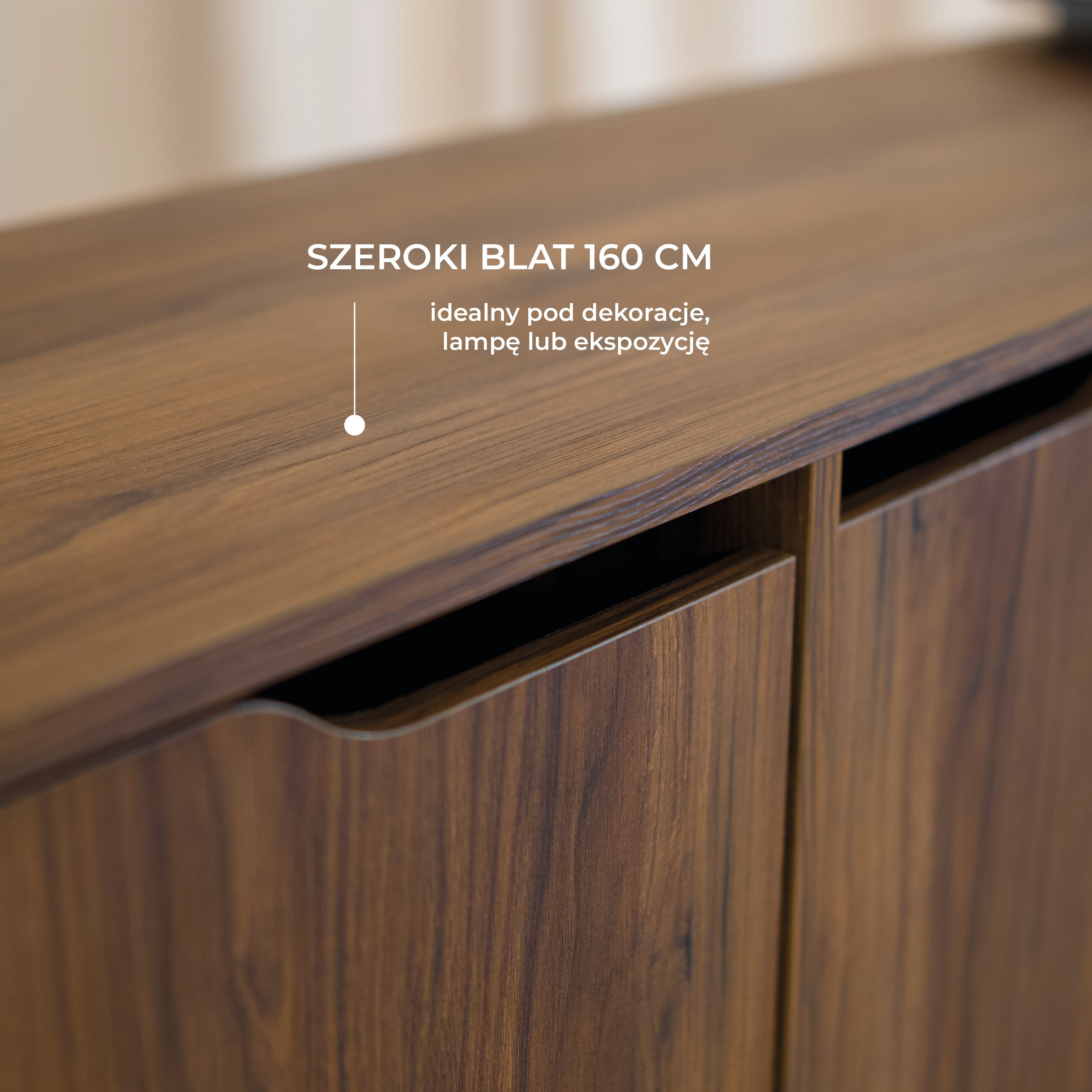 Nordello Orzech Warmia Komoda 2d3s