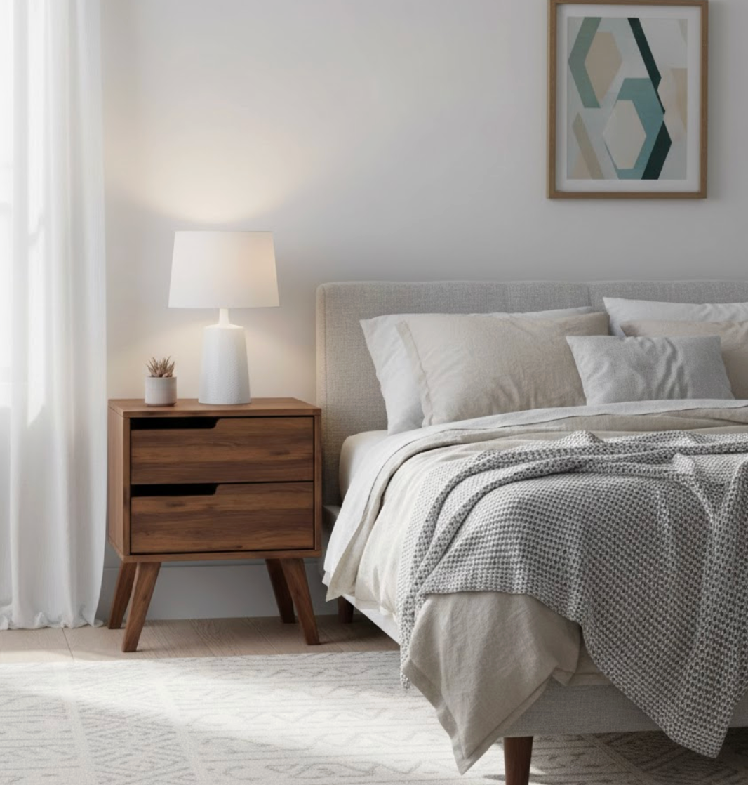 Nordello Orzech Warmia Szafka Nocna (Prawa)