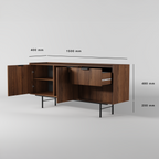 Edison Komoda 2d2s Orzech Warmia