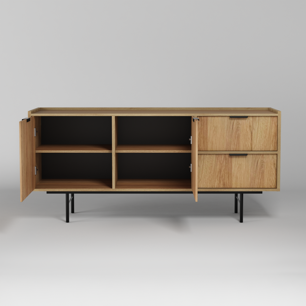 Edison Komoda 2d2s Dąb Hikora