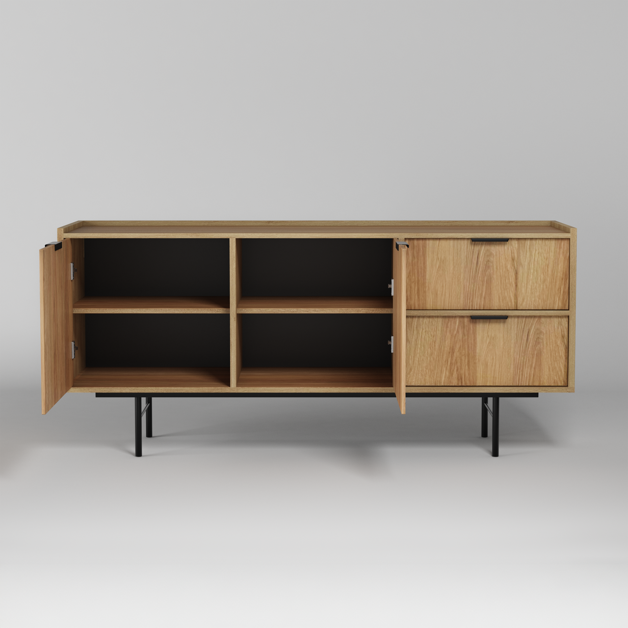 Edison Komoda 2d2s Dąb Hikora