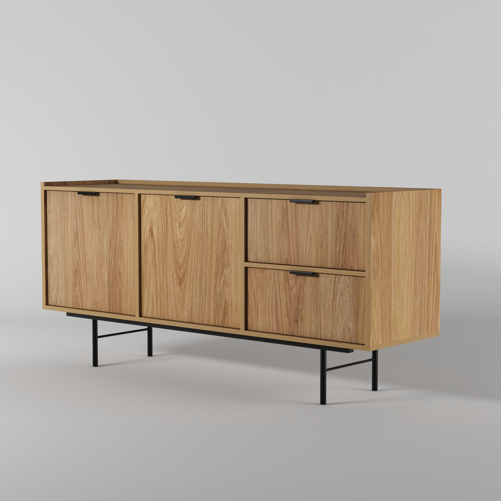 Edison Komoda 2d2s Dąb Hikora