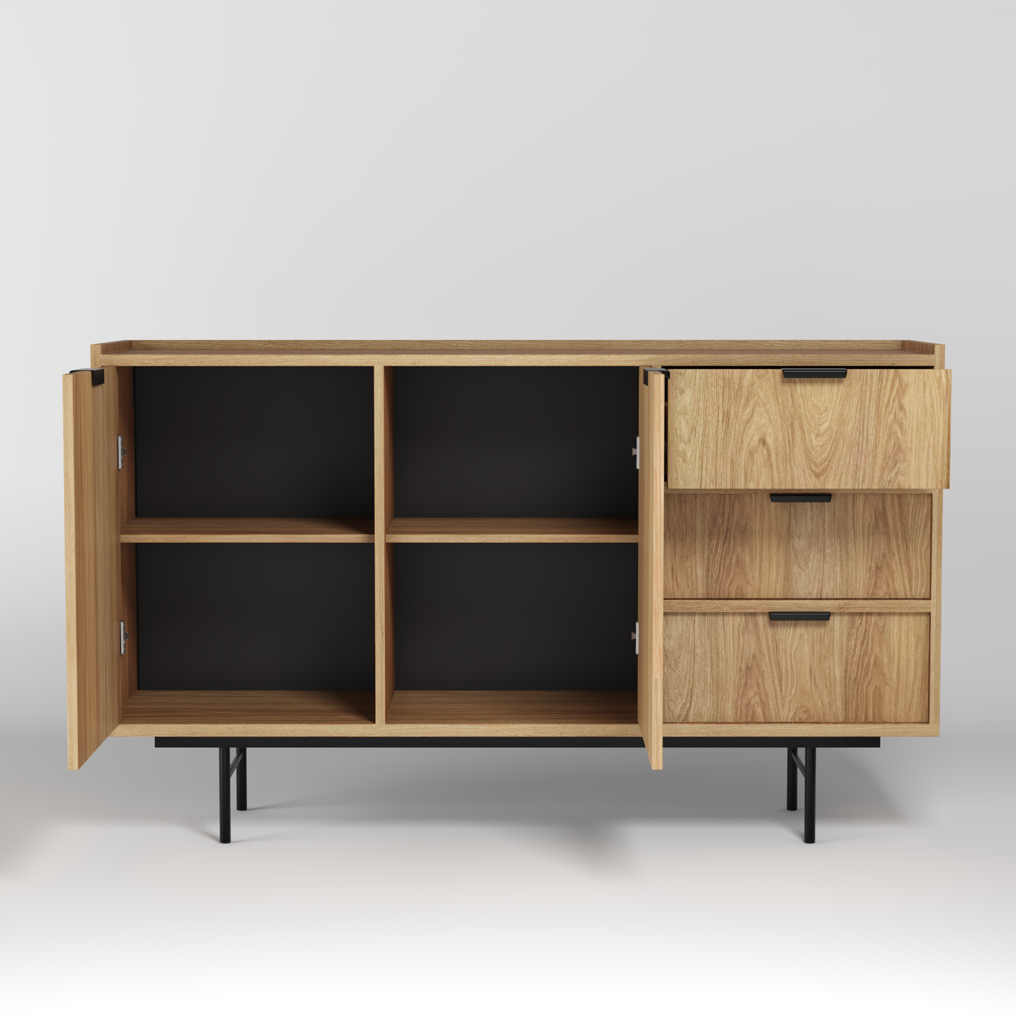 Edison Komoda 2d3s Dąb Hikora