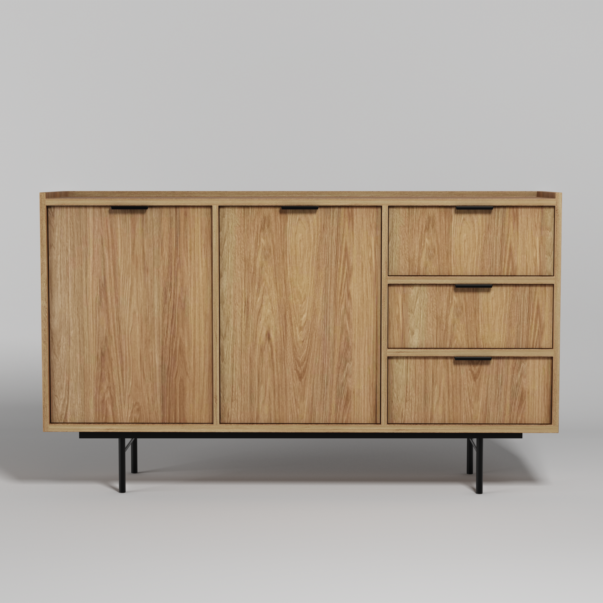 Edison Komoda 2d3s Dąb Hikora