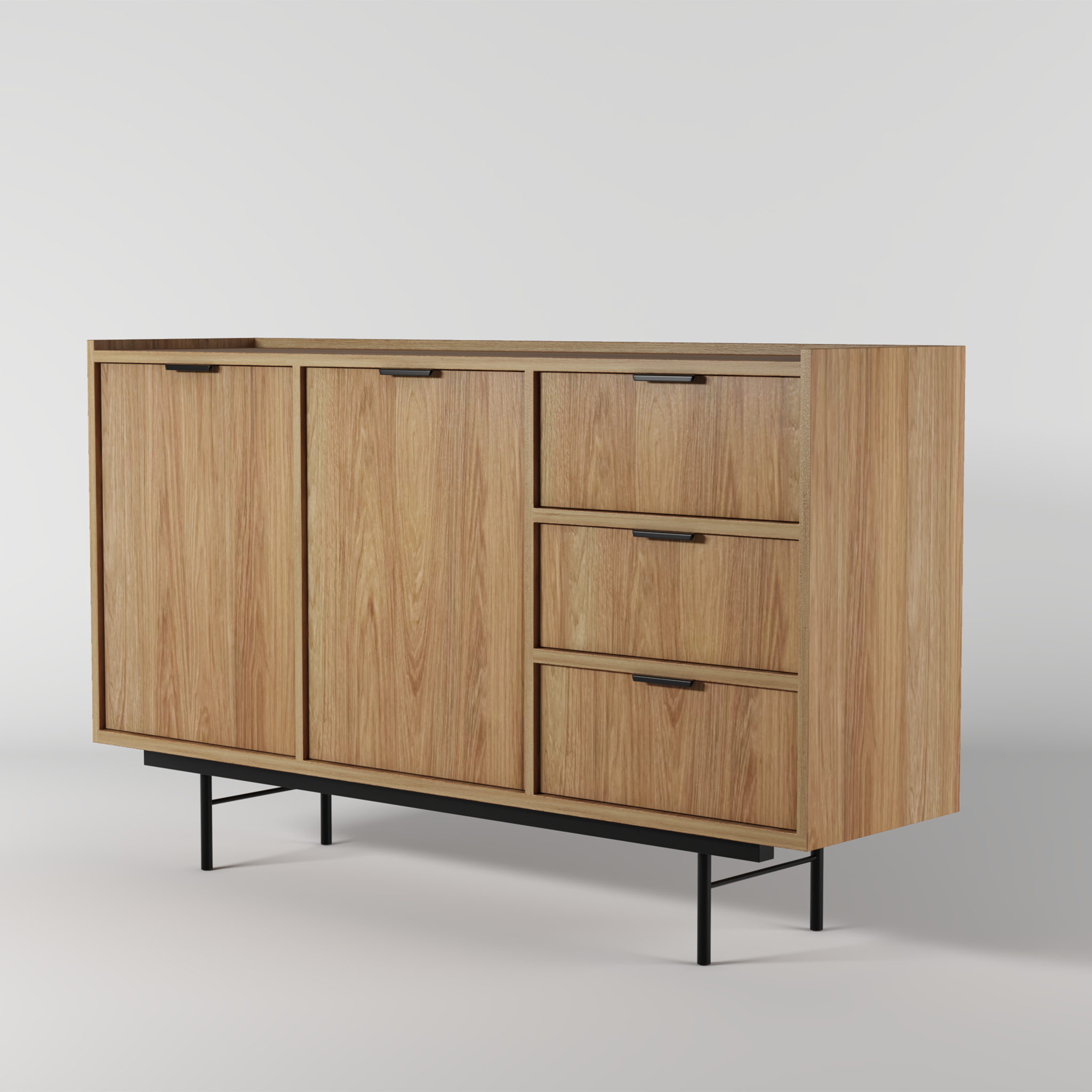 Edison Komoda 2d3s Dąb Hikora