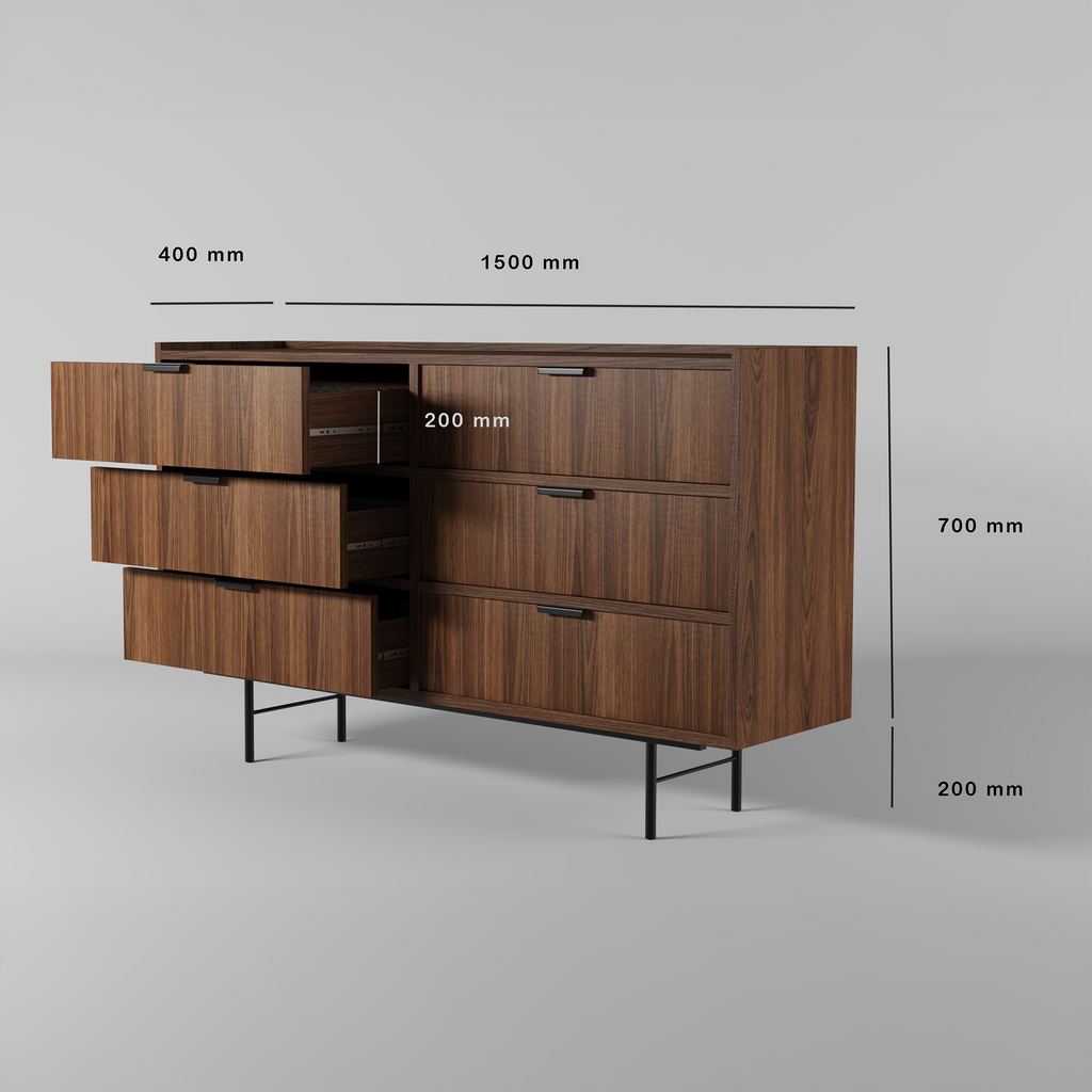 Edison Komoda 6s Orzech Warmia