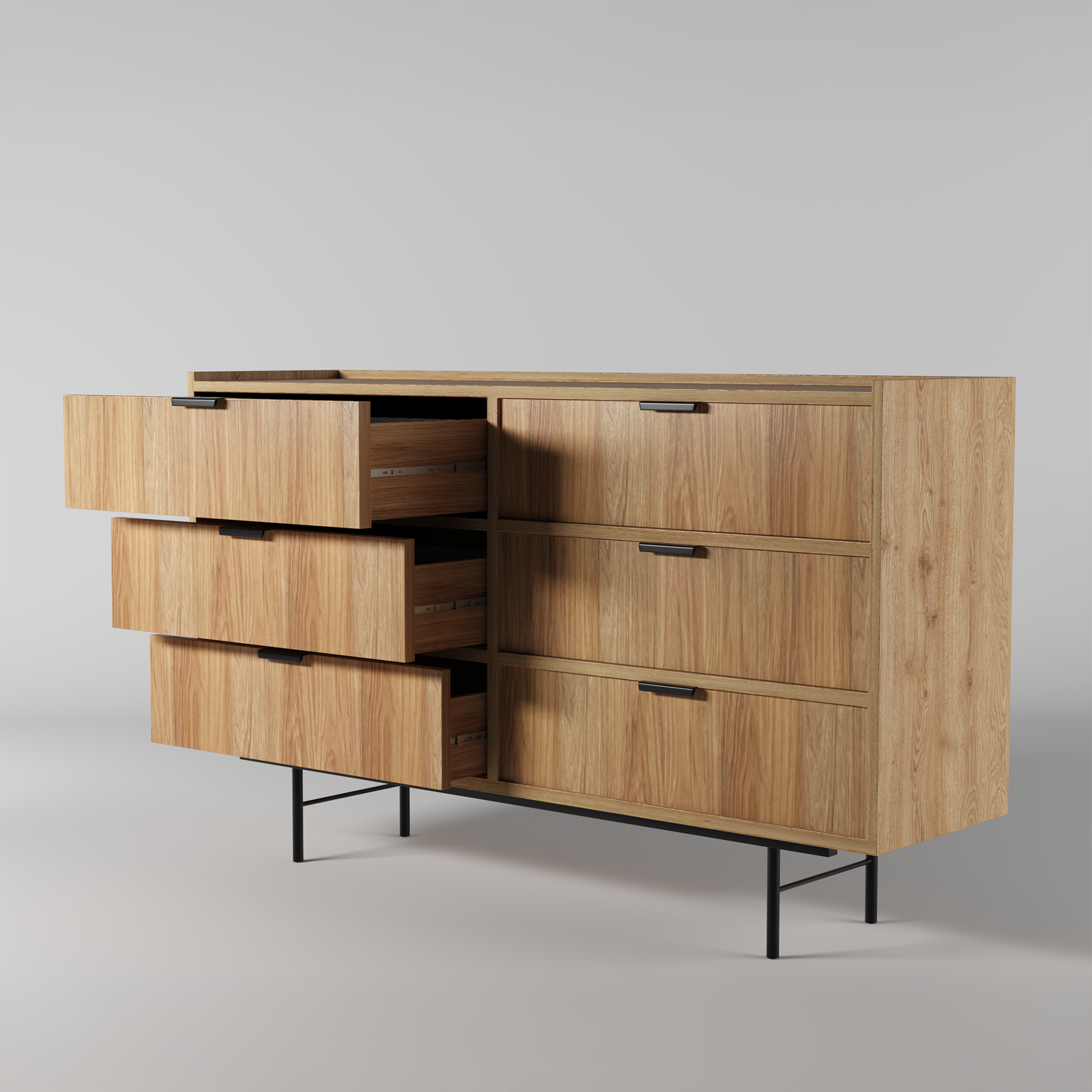 Edison Komoda Dąb Hikora