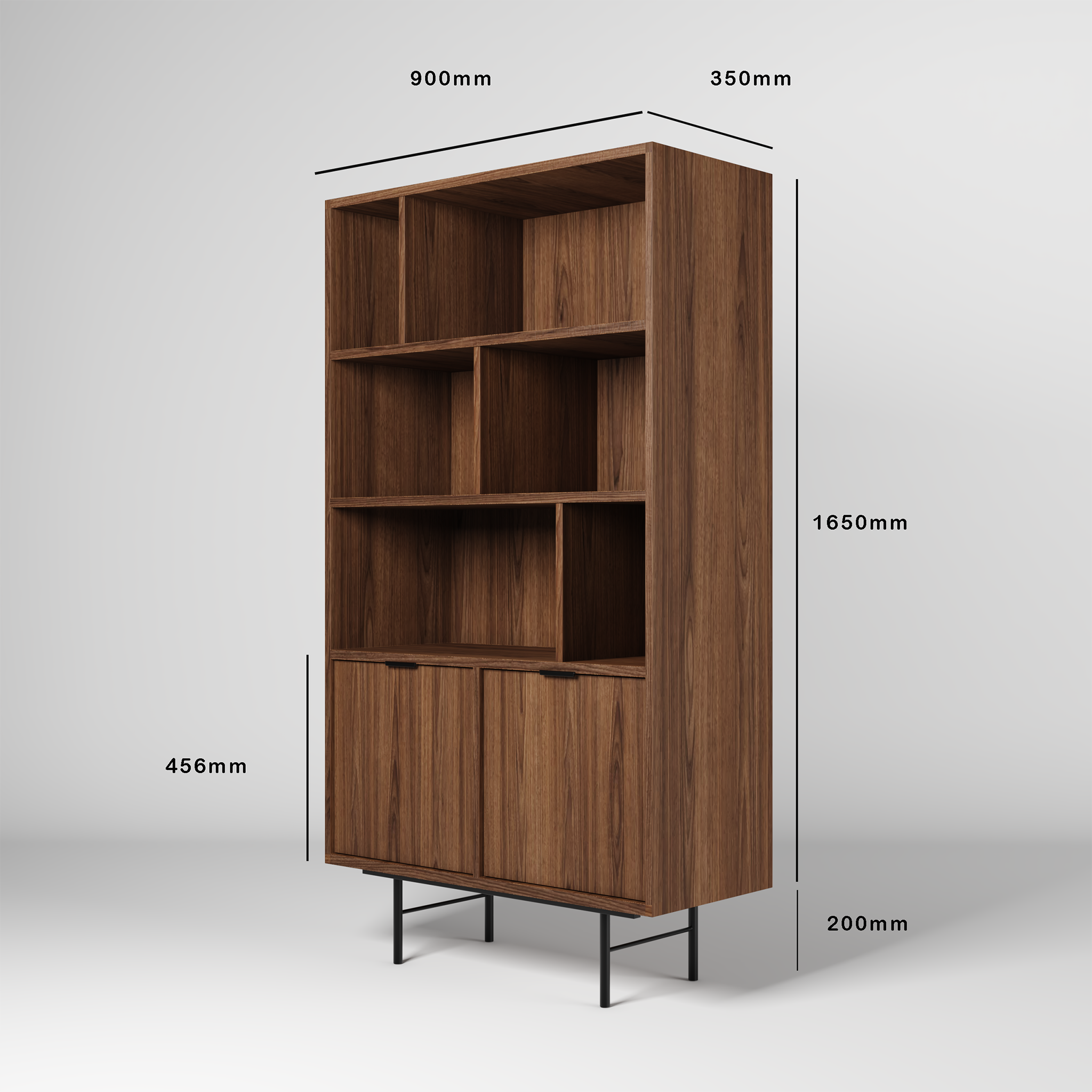 Edison Regał Orzech Warmia